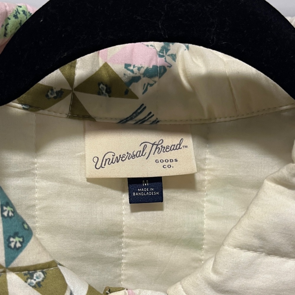 Universal Thread Patchwork Utility Jacket - Cream… - image 2